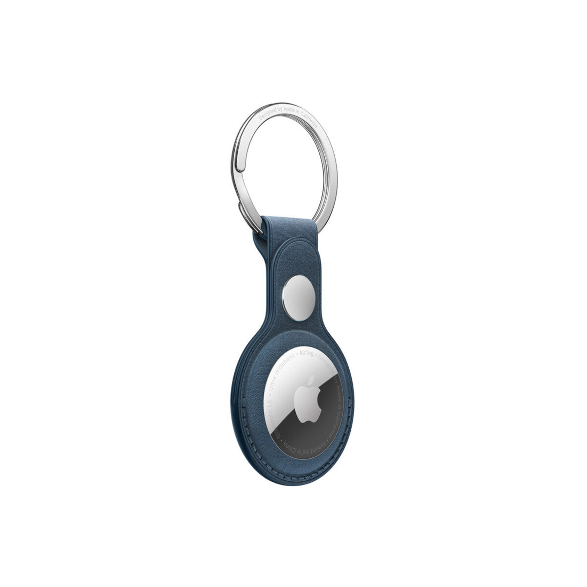 AirTag FineWoven Key Ring - Pacific Blue