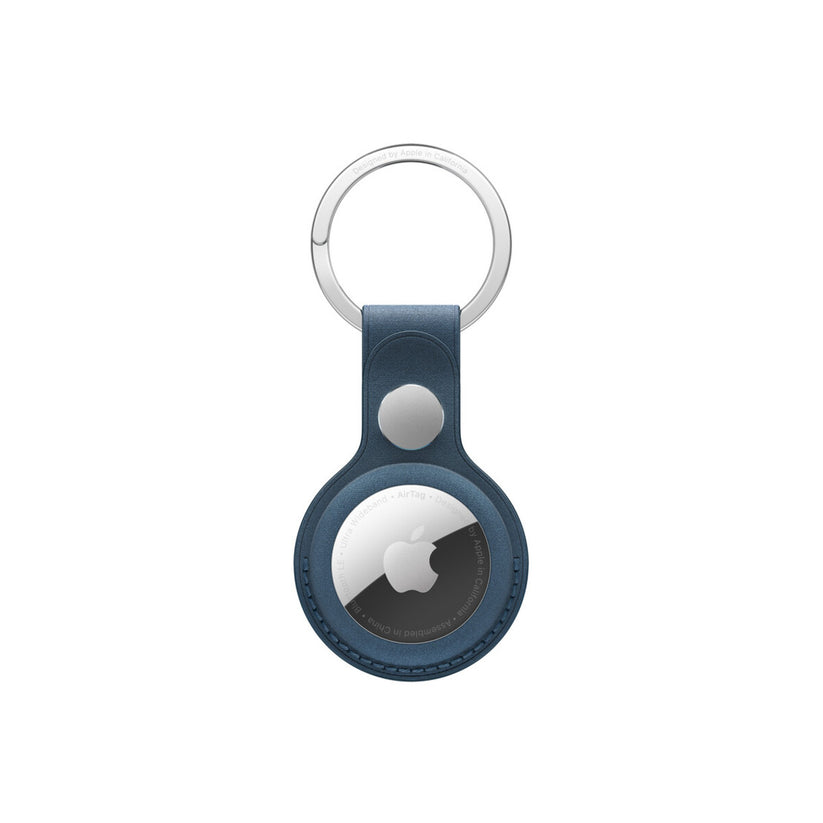 AirTag FineWoven Key Ring - Pacific Blue