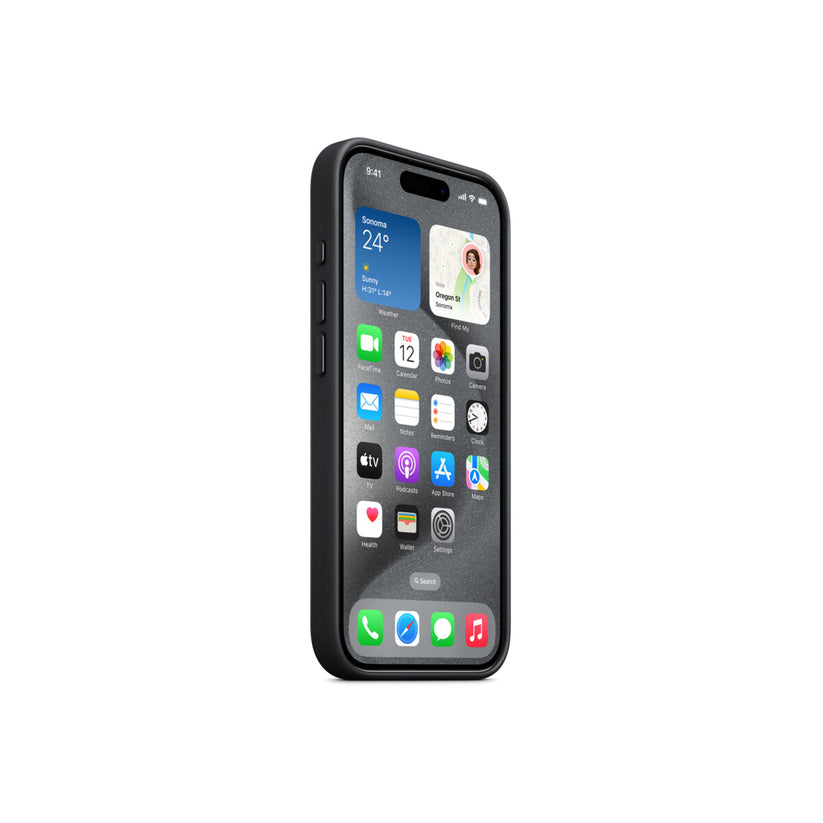 iPhone 15 Pro FineWoven Case with MagSafe - Black