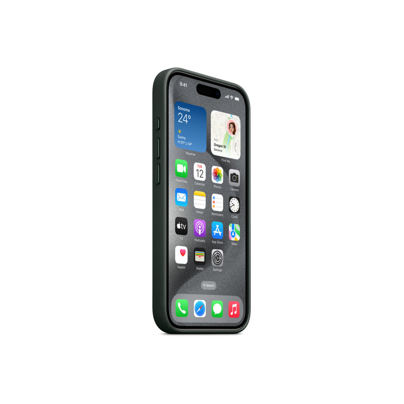 iPhone 15 Pro FineWoven Case with MagSafe - Evergreen