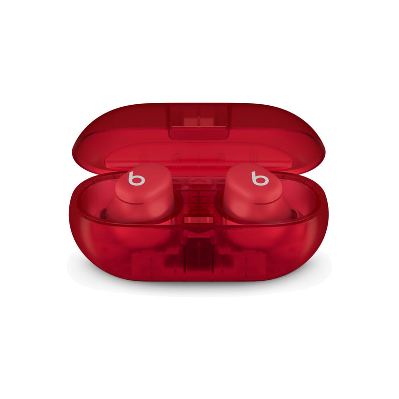 Bezdrôtové slúchadlá Beats Solo Buds – priehľadná červená