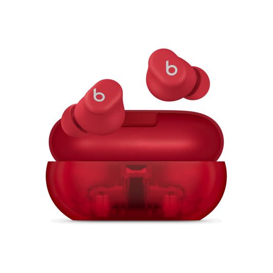 Bezdrôtové slúchadlá Beats Solo Buds – priehľadná červená
