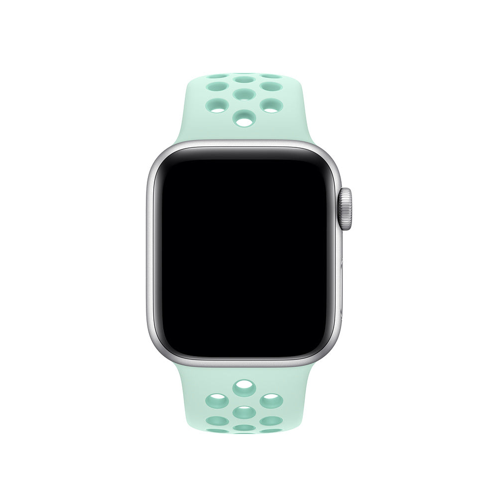 Apple Watch 44mm Nike Band: Teal Tint/Tropical Twist Nike Sport Band - S/M & M/L (Seasonal Spring2019)