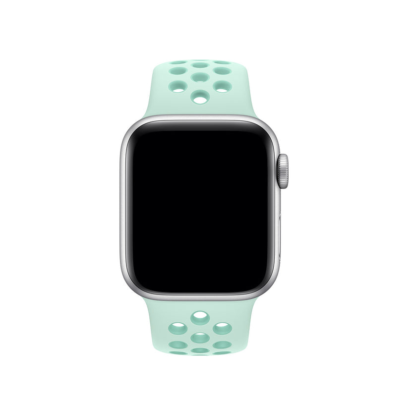Apple Watch 44mm Nike Band: Teal Tint/Tropical Twist Nike Sport Band - S/M & M/L (Seasonal Spring2019)