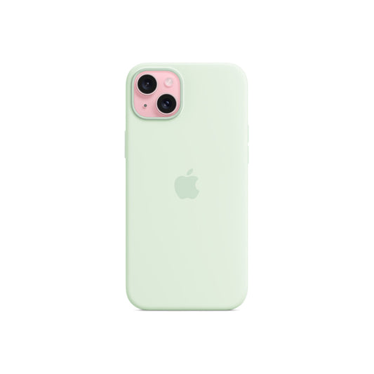 Apple iPhone 15 Plus Silikónový obal s MagSafe - Soft Mint
