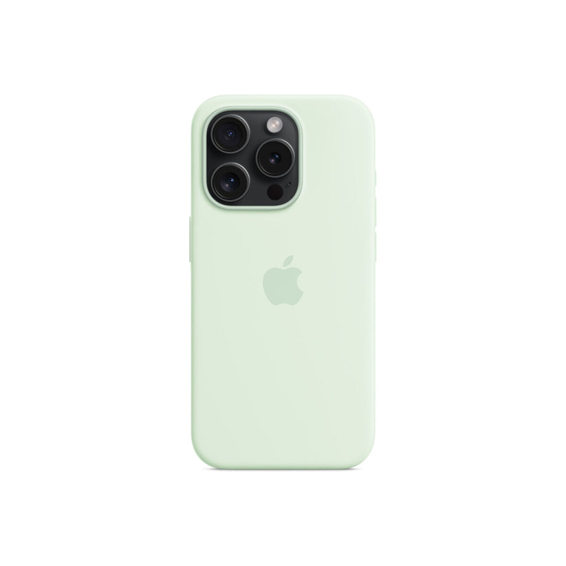 Apple iPhone 15 Pro Silikónový obal s MagSafe - Soft Mint