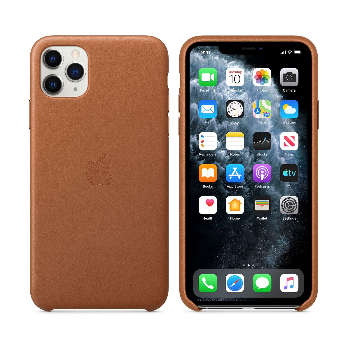 Apple kožený kryt na iPhone 11 Pro Max - Saddle Brown