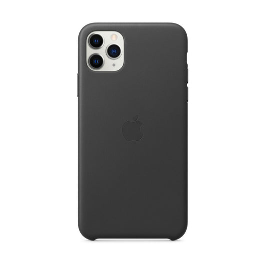 Apple kožený kryt na iPhone 11 Pro Max - Čierny