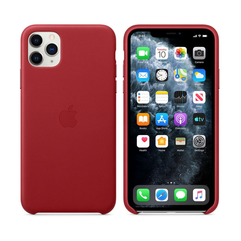 Apple kožený kryt na iPhone 11 Pro Max - (PRODUCT)RED