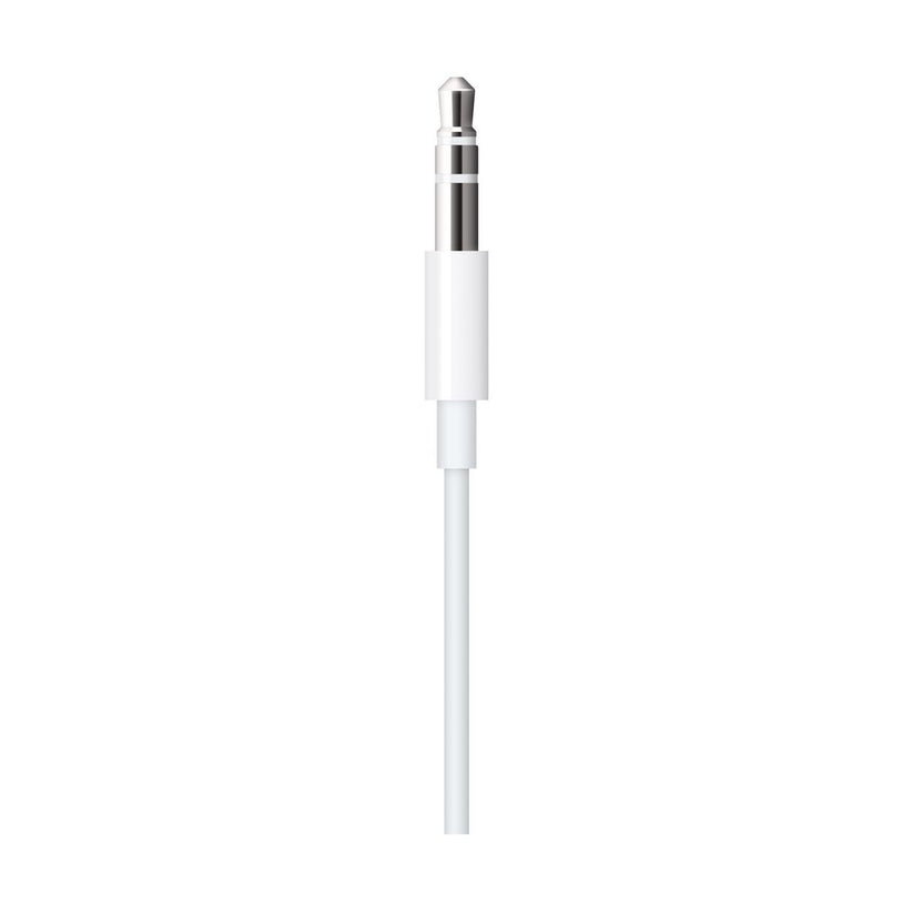 Zvukový kábel s konektorem Lightning a 3,5mm jackom (1,2m) - biely