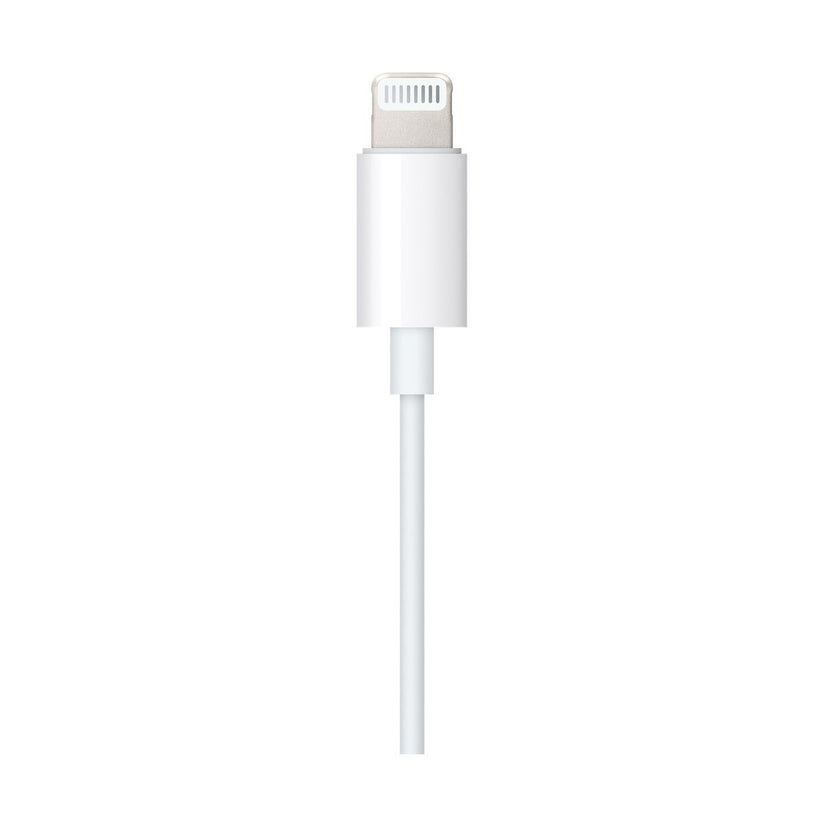 Zvukový kábel s konektorem Lightning a 3,5mm jackom (1,2m) - biely