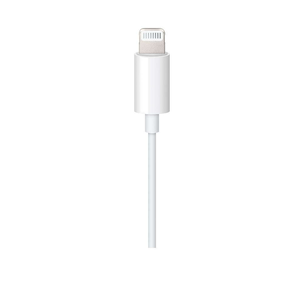 Zvukový kábel s konektorem Lightning a 3,5mm jackom (1,2m) - biely