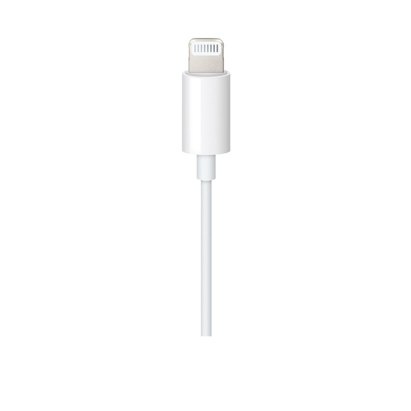 Zvukový kábel s konektorem Lightning a 3,5mm jackom (1,2m) - biely