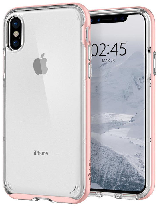 Kryt na iPhone X Spigen Neo Hybrid - ružovo zlatý