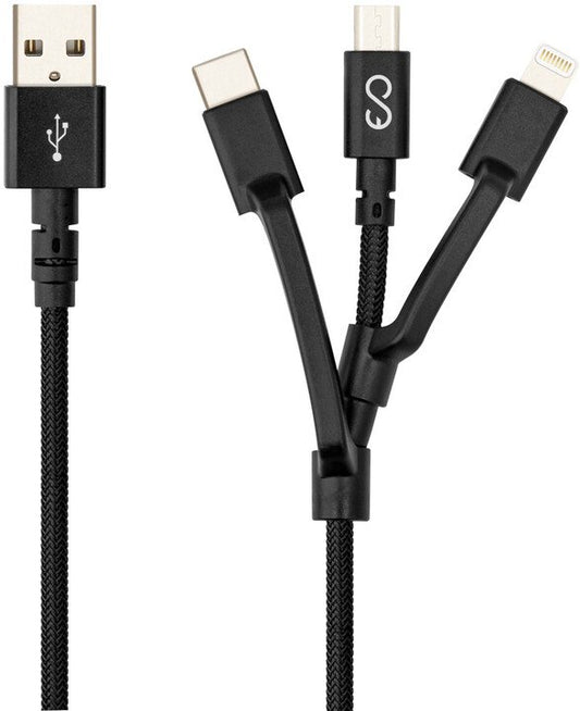 Epico 3in1 Braided Cable 1,2m