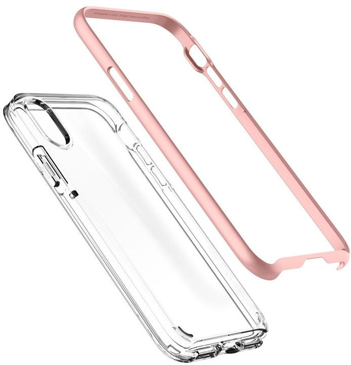 Kryt na iPhone X Spigen Neo Hybrid - ružovo zlatý