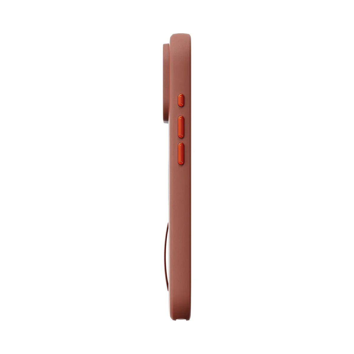 Kryt s pútkom Peak Design Everyday Case SlimLink Clarino pre iPhone 18 Pro – hnedý – ľavý bok