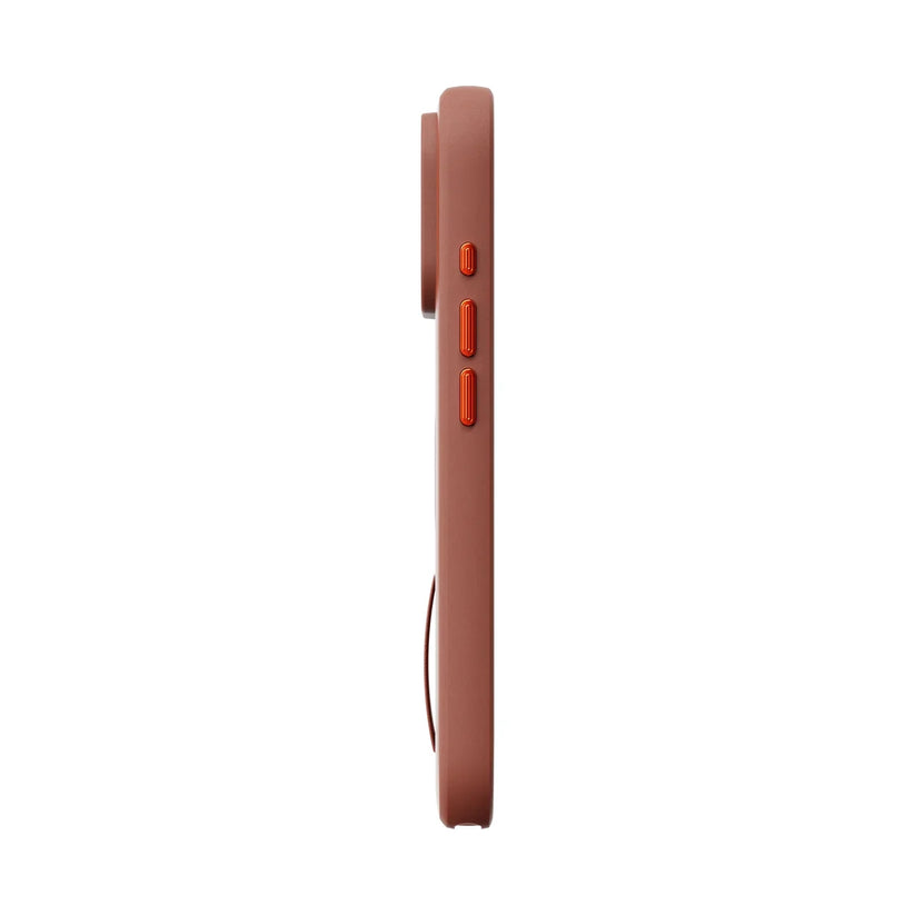 Kryt s pútkom Peak Design Everyday Case SlimLink Clarino pre iPhone 18 Pro – hnedý – ľavý bok