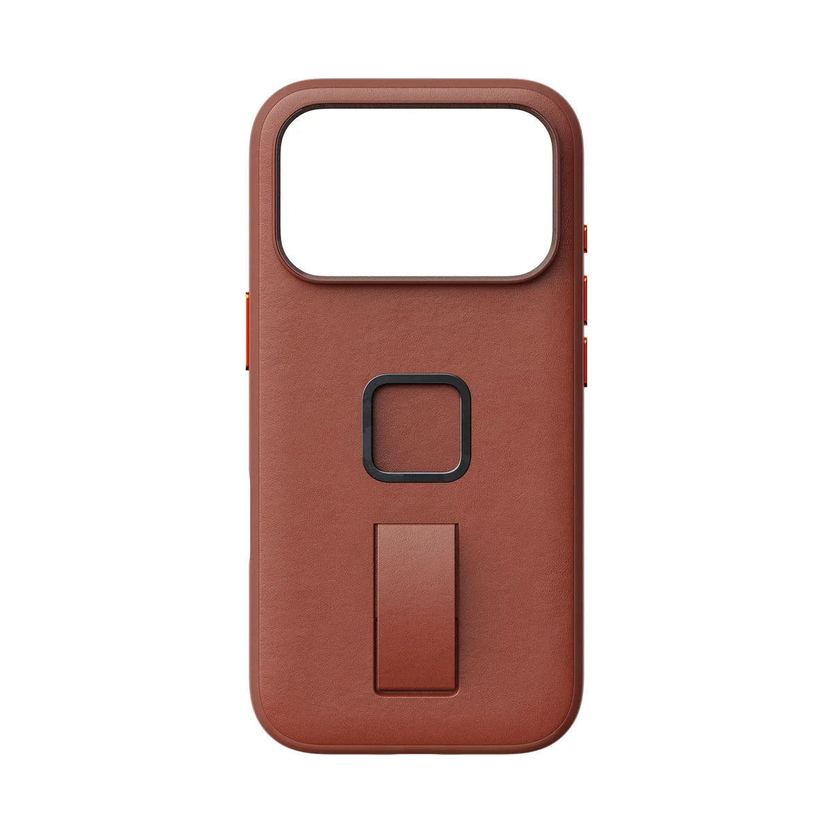 Kryt s pútkom Peak Design Everyday Case SlimLink Clarino pre iPhone 18 Pro – hnedý – zadný pohľad