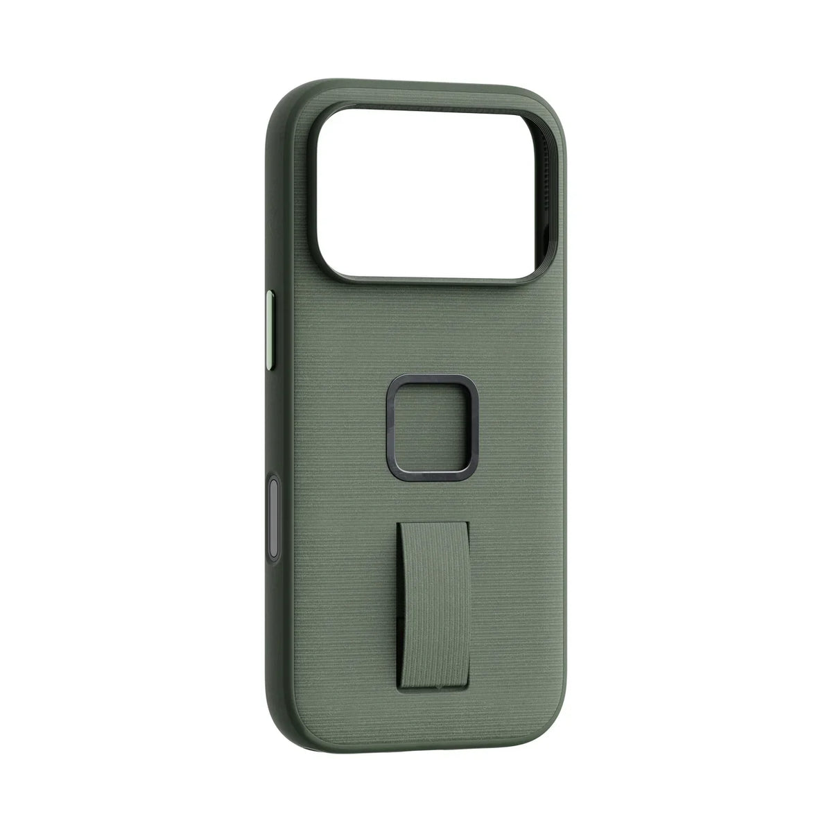 Kryt s pútkom Peak Design Everyday Case SlimLink pre iPhone 18 Pro – šalviovo zelený – šikmý pohľad zozadu