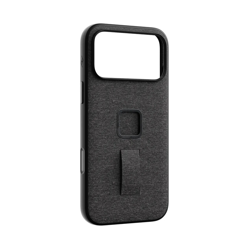 Kryt s pútkom Peak Design Everyday Case SlimLink pre iPhone 18 Pro Max – tmavosivý – šikmý pohľad zozadu