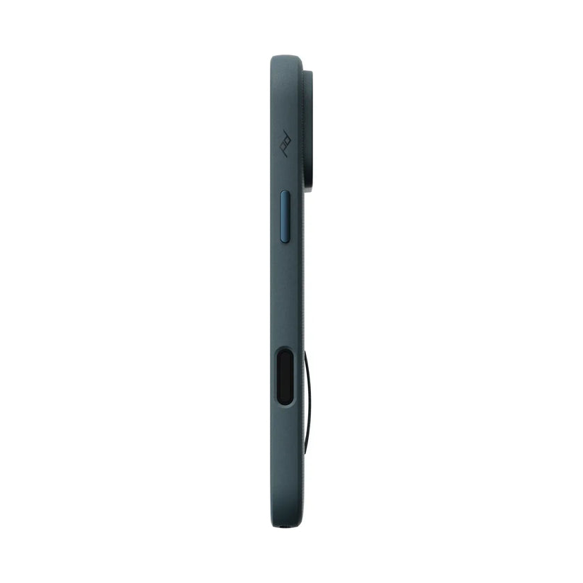Kryt s pútkom Peak Design Everyday Case SlimLink pre iPhone 18 Pro Max – oceánovo modrý – pravý bok