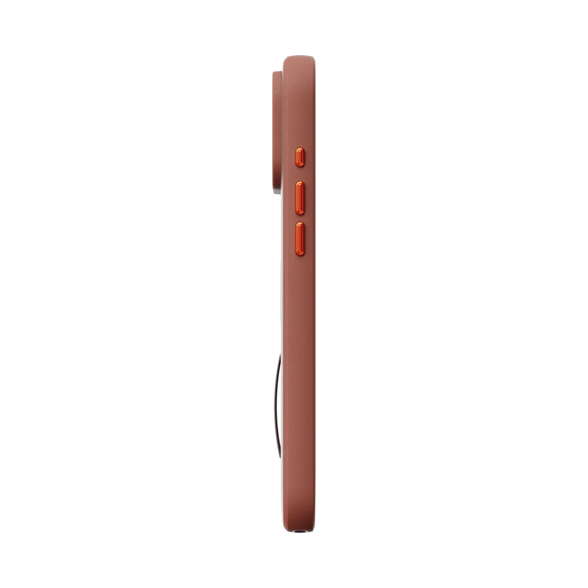 Kryt s pútkom Peak Design Everyday Case SlimLink Clarino pre iPhone 18 Pro Max – hnedý – ľavý bok