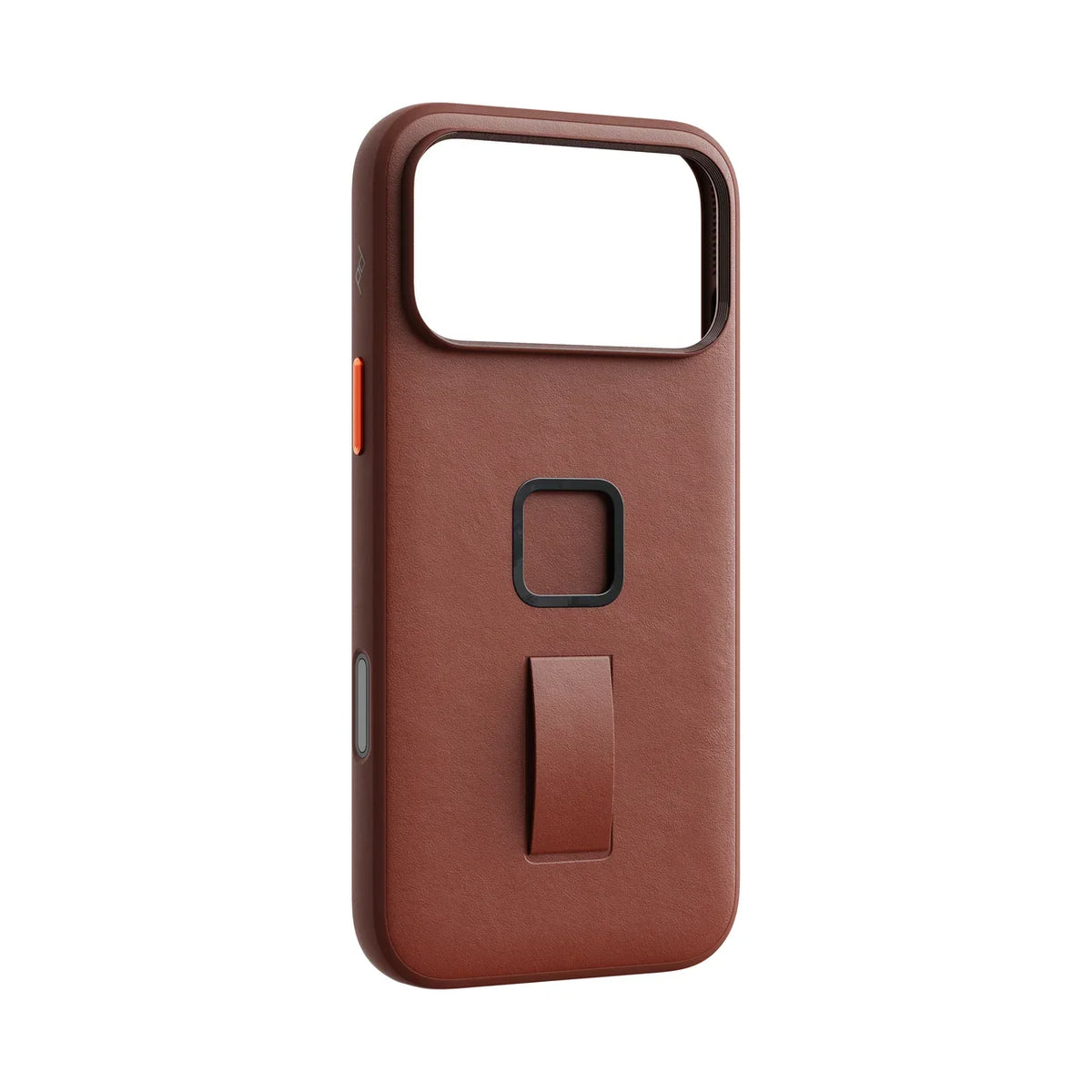 Kryt s pútkom Peak Design Everyday Case SlimLink Clarino pre iPhone 18 Pro Max – hnedý – šikmý pohľad zozadu