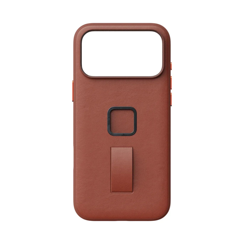 Kryt s pútkom Peak Design Everyday Case SlimLink Clarino pre iPhone 18 Pro Max – hnedý – zadný pohľad