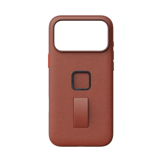 Kryt s pútkom Peak Design Everyday Case SlimLink Clarino pre iPhone 18 Pro Max – hnedý – zadný pohľad