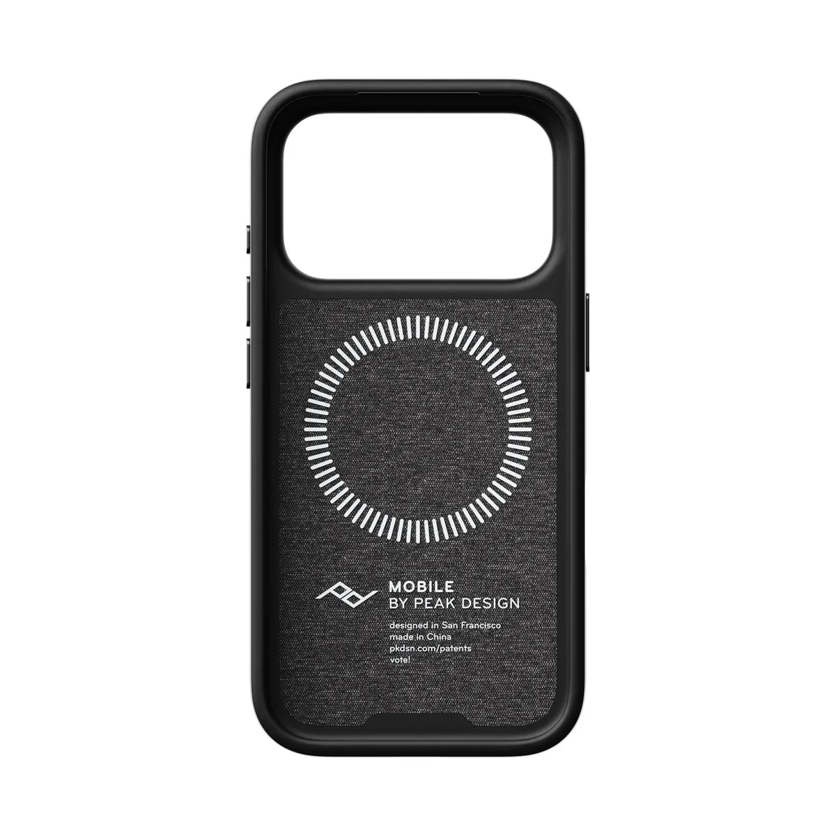 Kryt s pútkom Peak Design Everyday Case pre iPhone 18 Pro – tmavosivý – vnútorná strana
