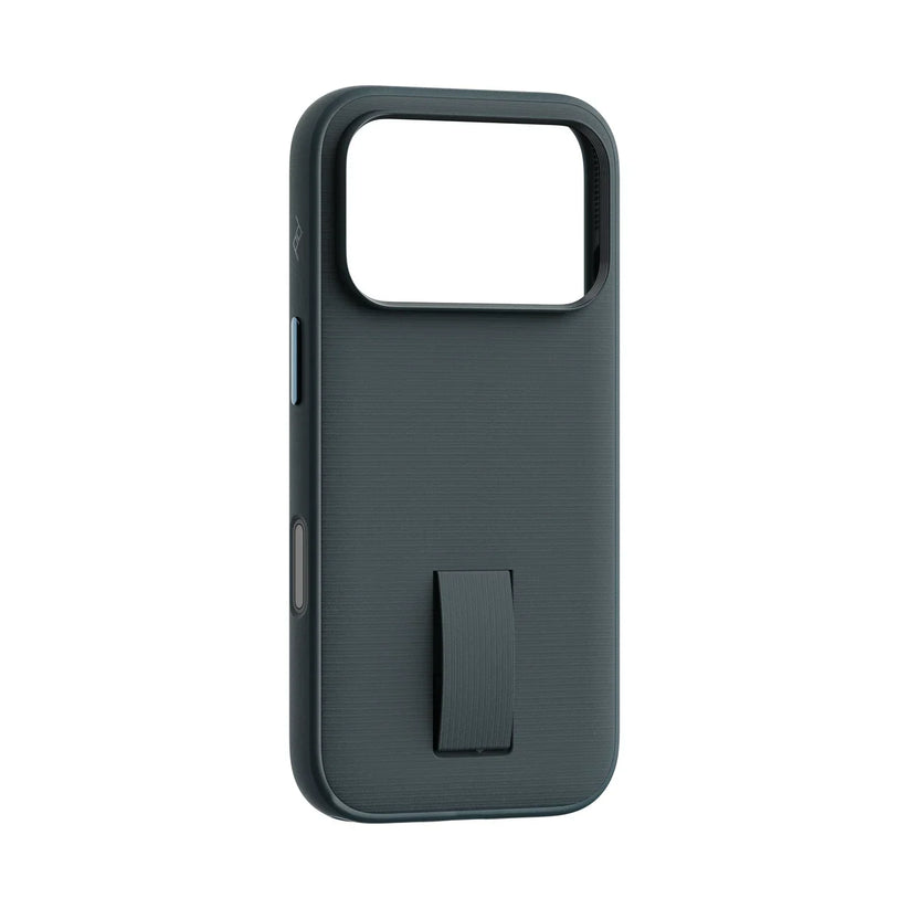 Kryt s pútkom Peak Design Everyday Case pre iPhone 18 Pro – oceánovo modrý – šikmý pohľad zozadu