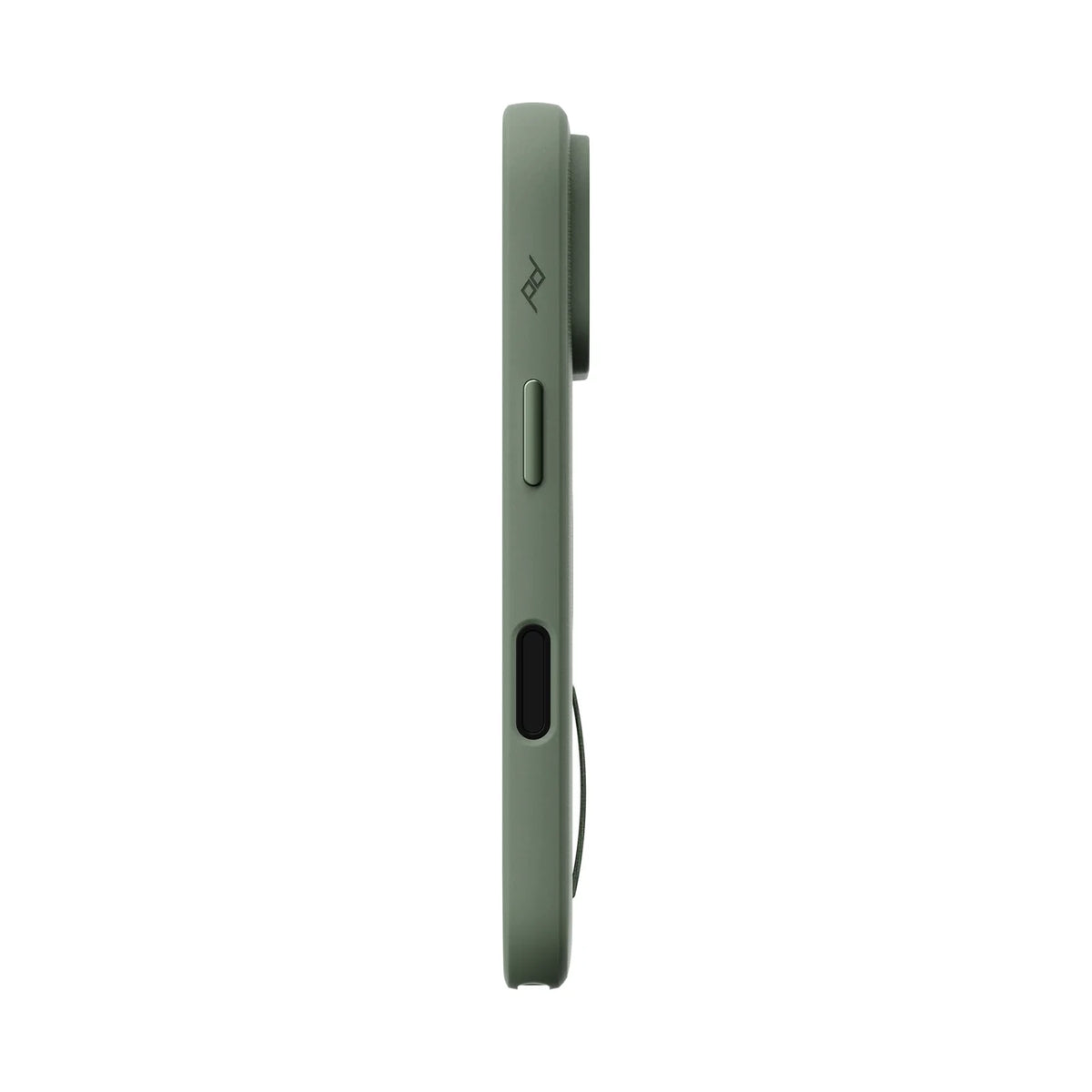 Kryt s pútkom Peak Design Everyday Case pre iPhone 18 Pro – šalviovo zelený – pravý bok