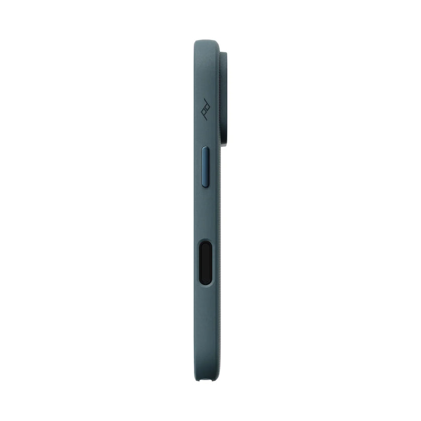 Kryt Peak Design Everyday Case SlimLink pre iPhone 18 Pro – oceánovo modrý – pravý bok