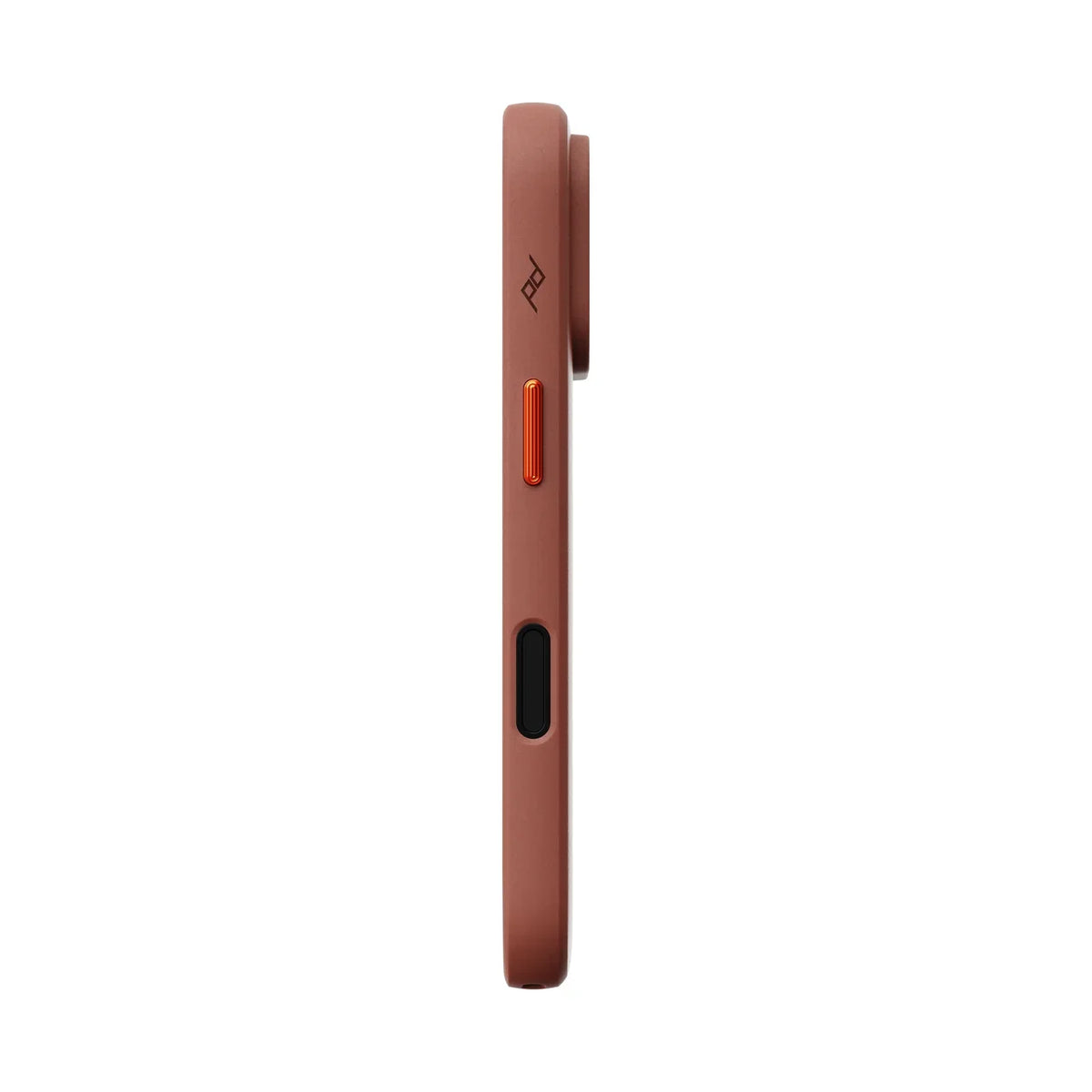 Kryt Peak Design Everyday Case SlimLink Clarino pre iPhone 18 Pro – hnedý – pravý bok