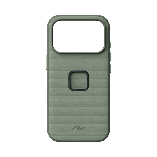 Kryt Peak Design Everyday Case SlimLink pre iPhone 18 Pro – šalviovo zelený – zadný pohľad