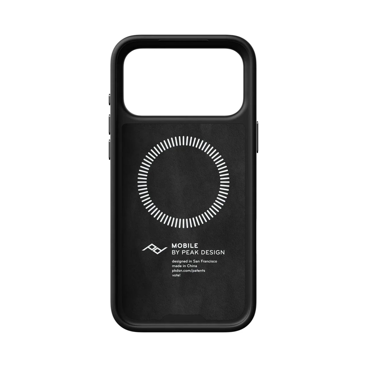 Kožený kryt Peak Design Everyday Case SlimLink pre iPhone 18 Pro Max – čierny – vnútorná strana