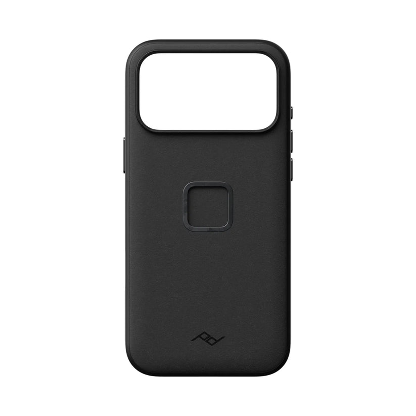 Kožený kryt Peak Design Everyday Case SlimLink pre iPhone 18 Pro Max – čierny – zadný pohľad