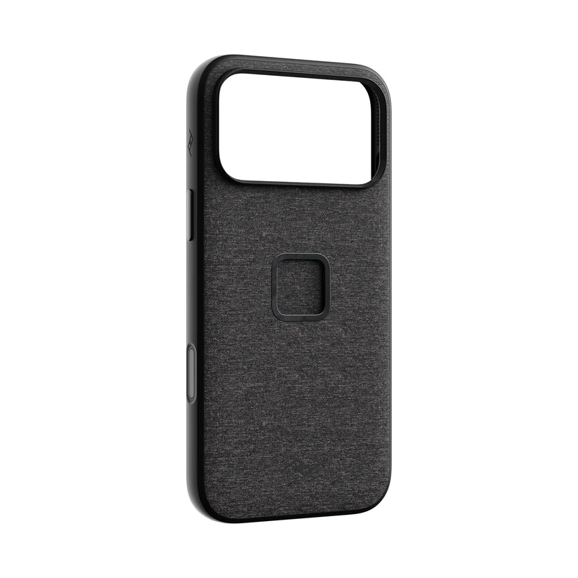 Kryt Peak Design Everyday Case SlimLink pre iPhone 18 Pro Max – tmavosivý – šikmý pohľad zozadu