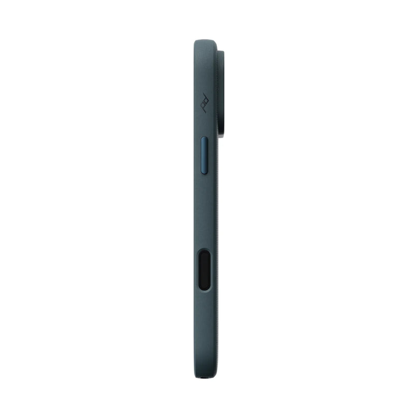 Kryt Peak Design Everyday Case SlimLink pre iPhone 18 Pro Max – oceánovo modrý – pravý bok