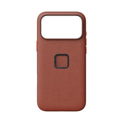 Kryt Peak Design Everyday Case SlimLink Clarino pre iPhone 18 Pro Max – hnedý – zadný pohľad