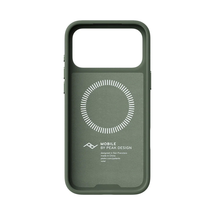 Kryt Peak Design Everyday Case SlimLink pre iPhone 18 Pro Max – šalviovo zelený – vnútorná strana