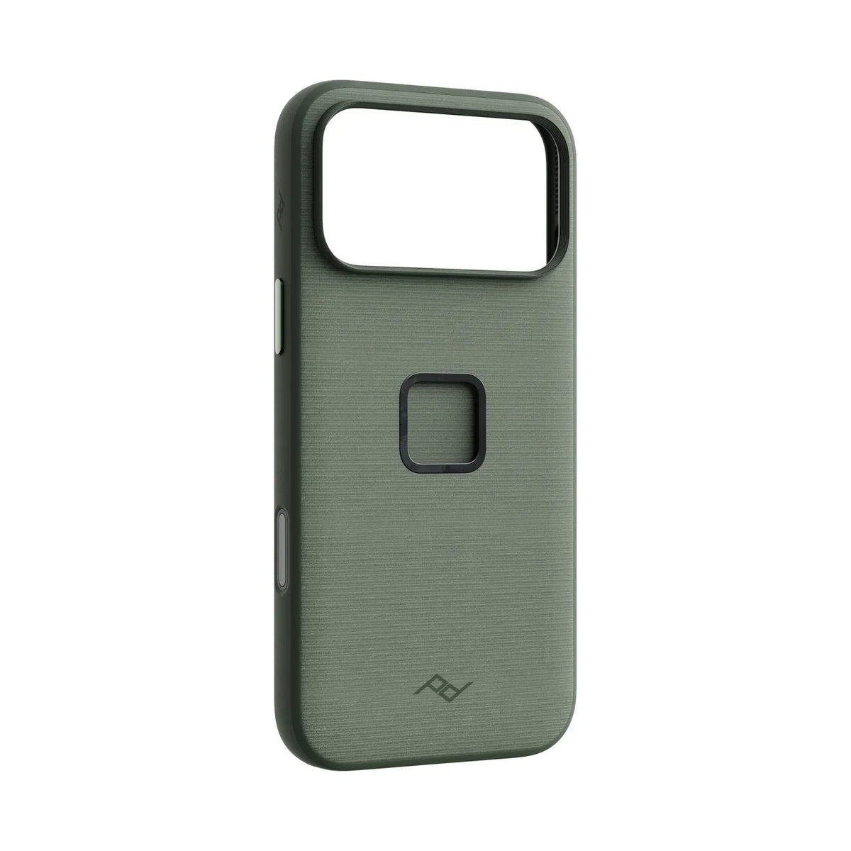 Kryt Peak Design Everyday Case SlimLink pre iPhone 18 Pro Max – šalviovo zelený – šikmý pohľad zozadu