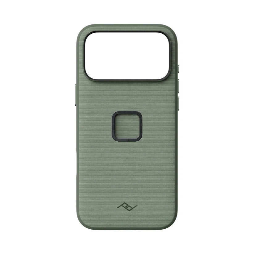 Kryt Peak Design Everyday Case SlimLink pre iPhone 18 Pro Max – šalviovo zelený – zadný pohľad