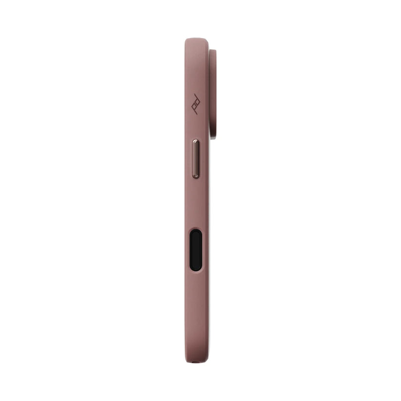 Kryt Peak Design Everyday Case Clarino pre iPhone 18 Pro – súmrakovo fialový – pravý bok