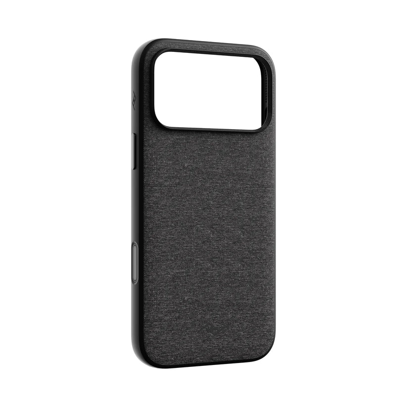 Kryt Peak Design Everyday Case pre iPhone 18 Pro Max – tmavosivý – šikmý pohľad zozadu