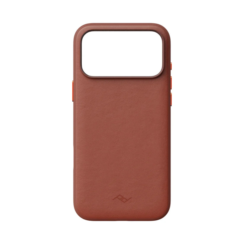 Kryt Peak Design Everyday Case Clarino pre iPhone 18 Pro Max – hnedý – zadný pohľad