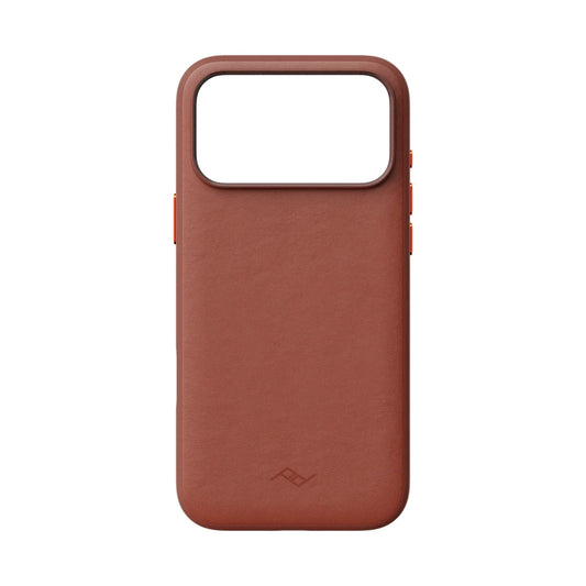 Kryt Peak Design Everyday Case Clarino pre iPhone 18 Pro Max – hnedý – zadný pohľad