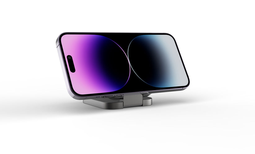 Cubenest 2v1 skladacia magnetická bezdrôtová nabíjačka S211 - šedá