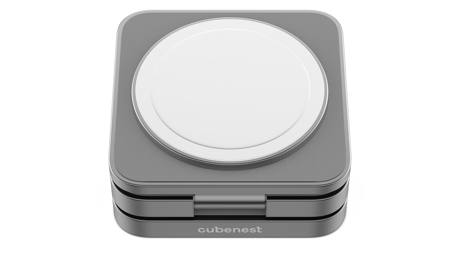Cubenest 3v1 magnetická bezdrôtová nabíjačka S312 Fold Pro - šedá